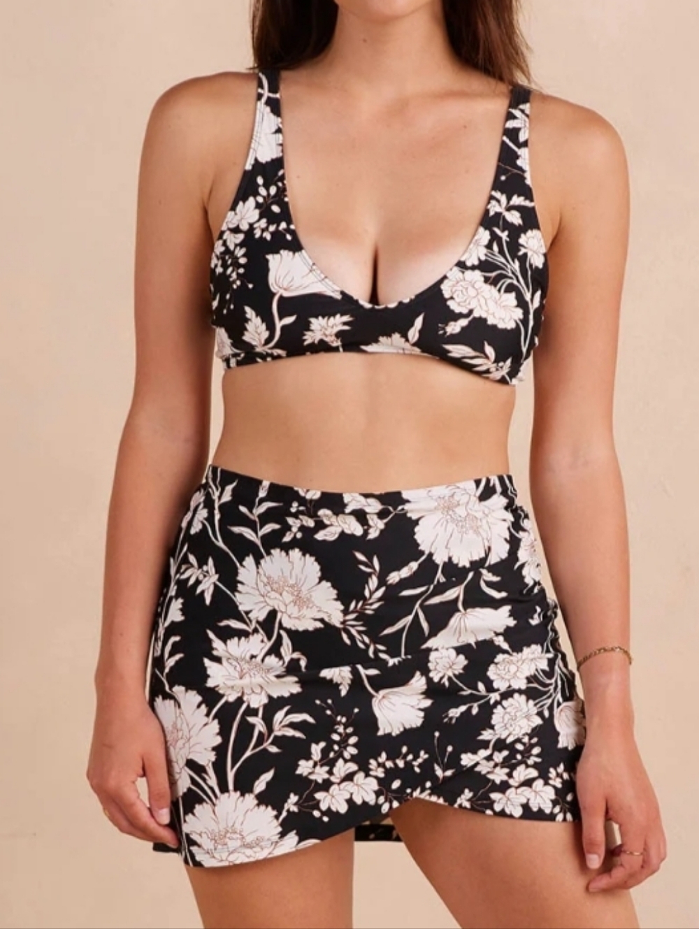 NEW! Summersalt The Ruched Swim Skirt - Paradise in Sea Urchin LG  Size XL